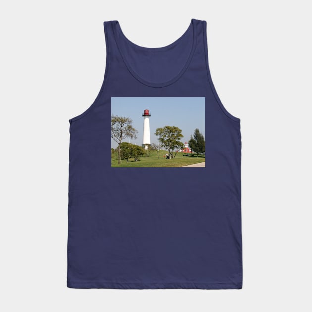 Guiding Lights: Long Beach Lighthouse Serenity Tank Top by Christine aka stine1